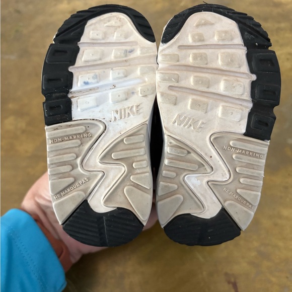 Nike Air Max 90‎ LTR Toddlers Shoes Size 4C White-Hot Lime-Black CD6868-109 - Picture 6 of 7